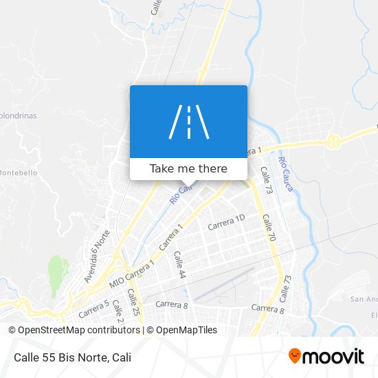 Mapa de Calle 55 Bis Norte