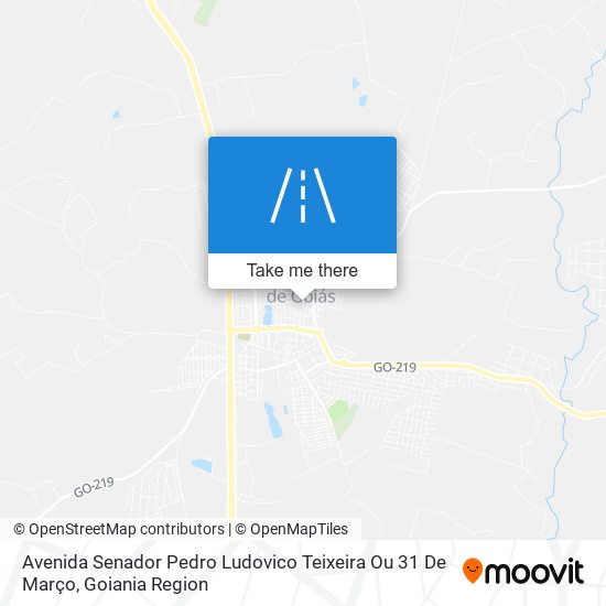 Mapa Avenida Senador Pedro Ludovico Teixeira Ou 31 De Março