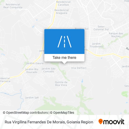 Mapa Rua Virgilina Fernandes De Morais