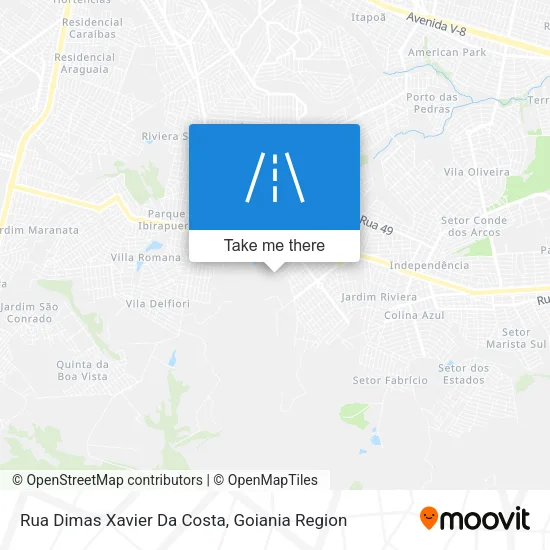 Rua Dimas Xavier Da Costa map