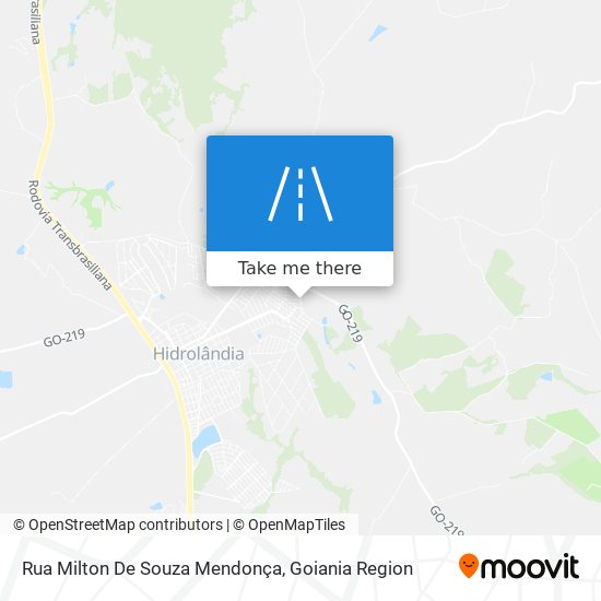 Mapa Rua Milton De Souza Mendonça