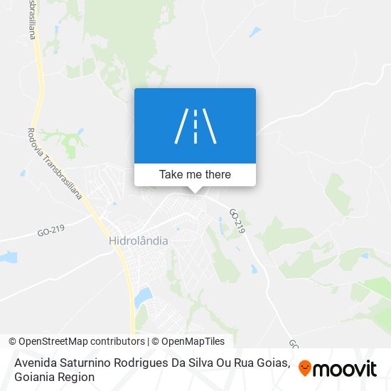 Mapa Avenida Saturnino Rodrigues Da Silva Ou Rua Goias