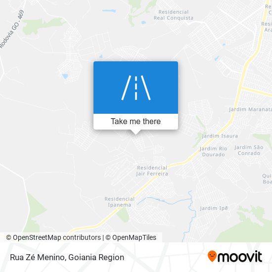 Rua Zé Menino map