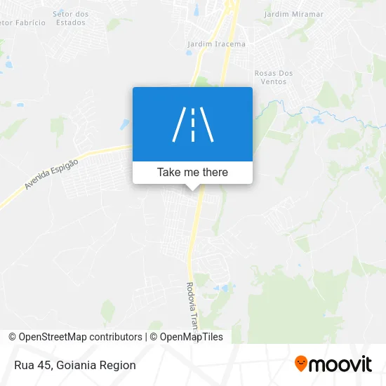 Rua 45 map