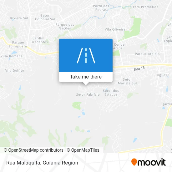 Rua Malaquita map