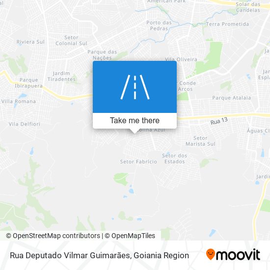 Rua Deputado Vilmar Guimarães map