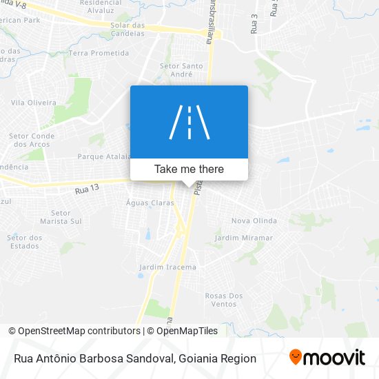 Rua Antônio Barbosa Sandoval map