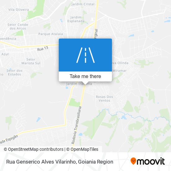 Rua Genserico Alves Vilarinho map