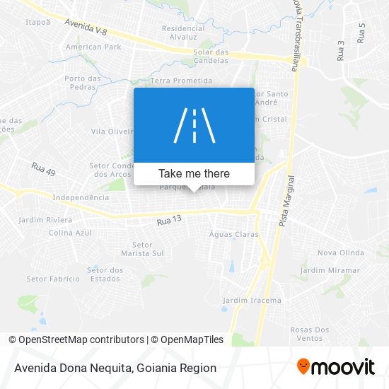 Mapa Avenida Dona Nequita