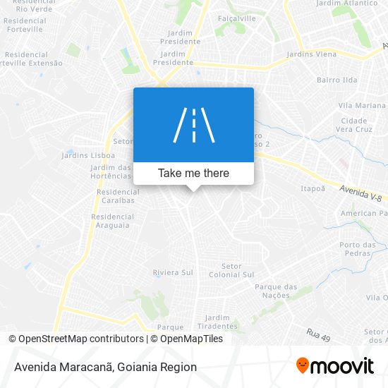 Avenida Maracanã map