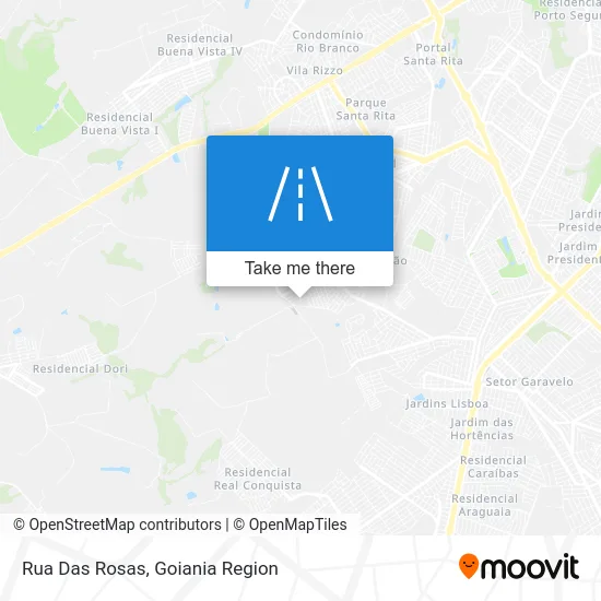 Rua Das Rosas map