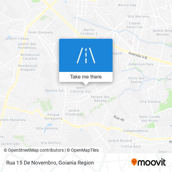 Mapa Rua 15 De Novembro