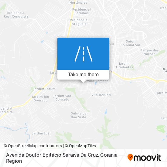 Mapa Avenida Doutor Epitácio Saraiva Da Cruz