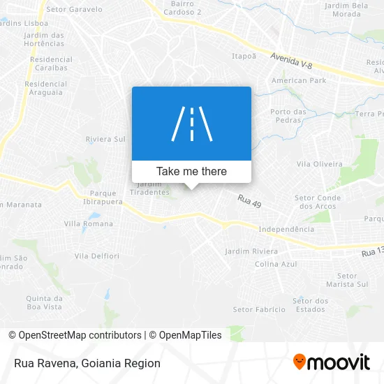 Rua Ravena map