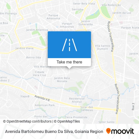 Mapa Avenida Bartolomeu Bueno Da Silva