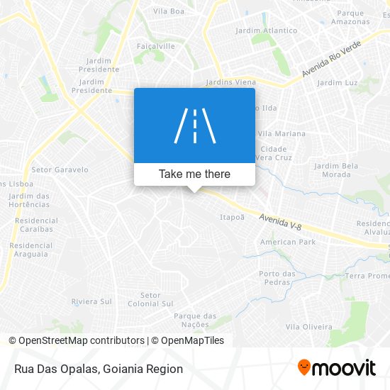 Rua Das Opalas map