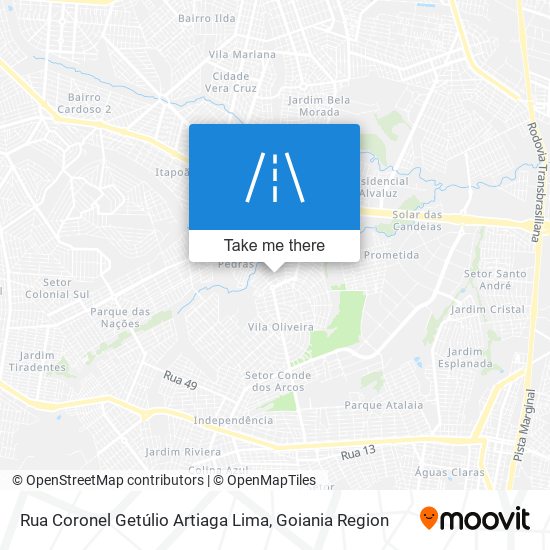 Rua Coronel Getúlio Artiaga Lima map