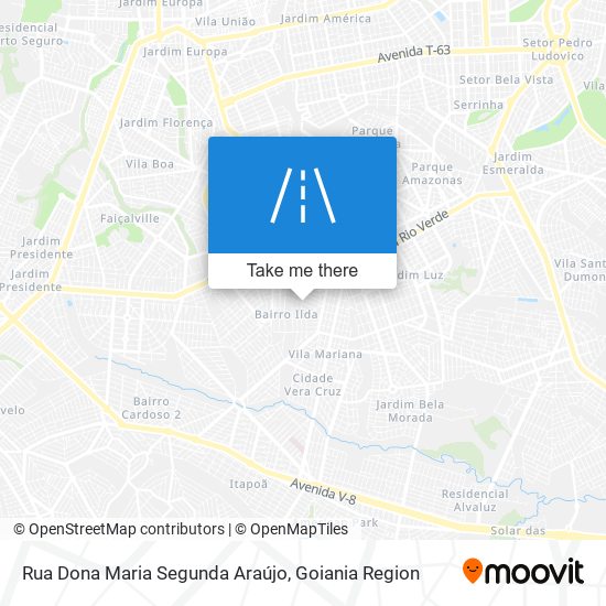 Mapa Rua Dona Maria Segunda Araújo