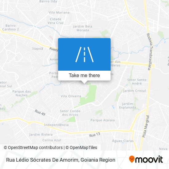 Mapa Rua Lédio Sócrates De Amorim