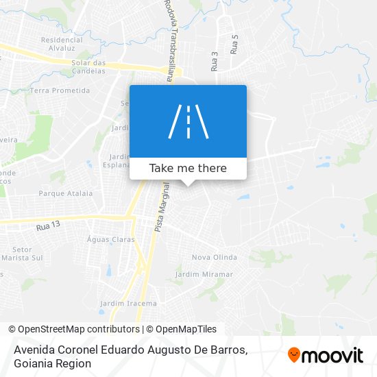 Mapa Avenida Coronel Eduardo Augusto De Barros