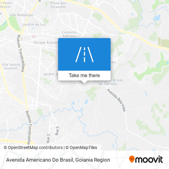 Mapa Avenida Americano Do Brasil