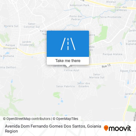 Mapa Avenida Dom Fernando Gomes Dos Santos