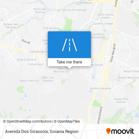 Mapa Avenida Dos Girassóis