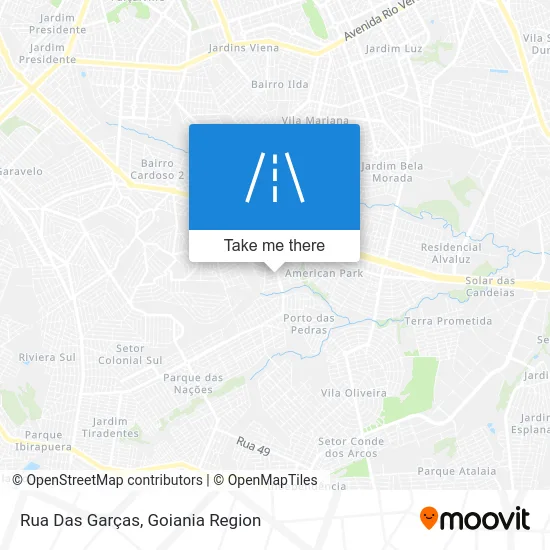 Rua Das Garças map