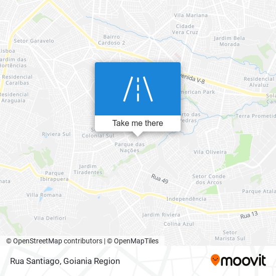 Rua Santiago map