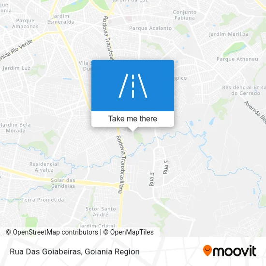 Rua Das Goiabeiras map