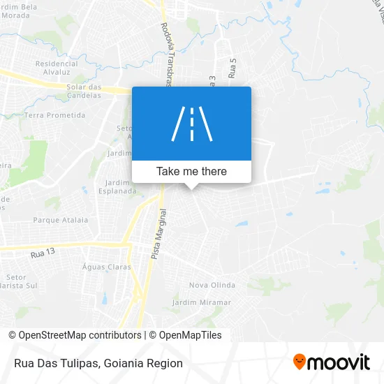 Rua Das Tulipas map