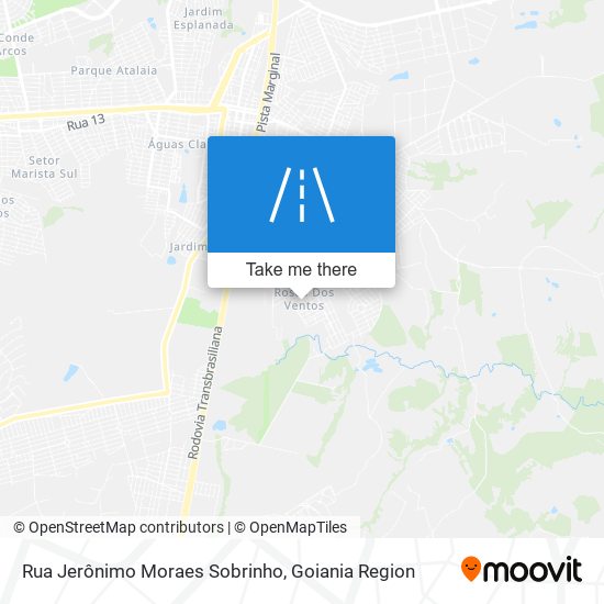 Mapa Rua Jerônimo Moraes Sobrinho