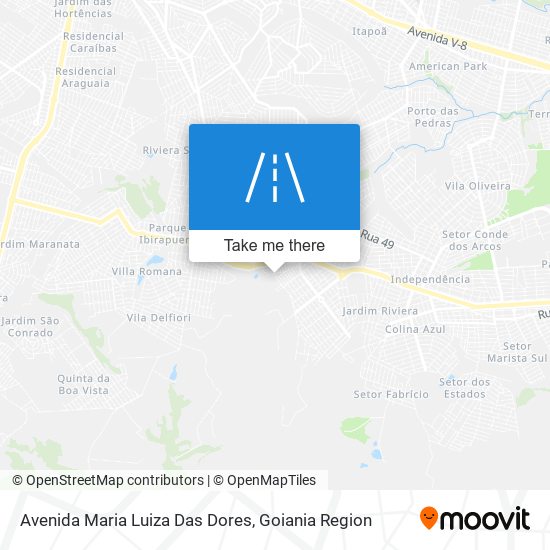 Mapa Avenida Maria Luiza Das Dores