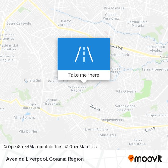 Mapa Avenida Liverpool