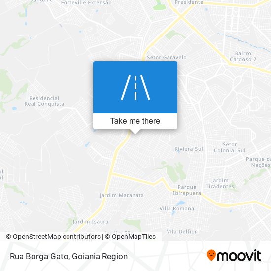 Mapa Rua Borga Gato