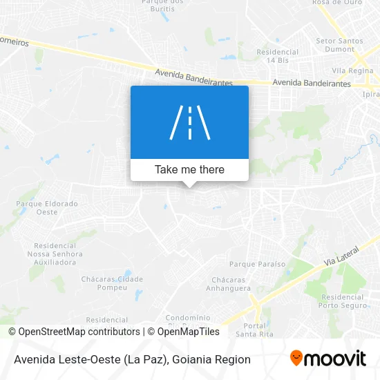 Avenida Leste-Oeste (La Paz) map