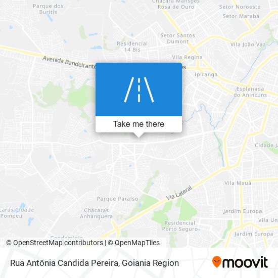 Mapa Rua Antônia Candida Pereira