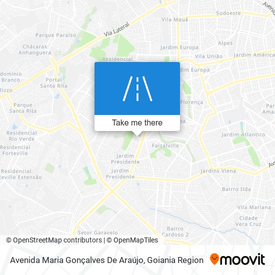 Mapa Avenida Maria Gonçalves De Araújo
