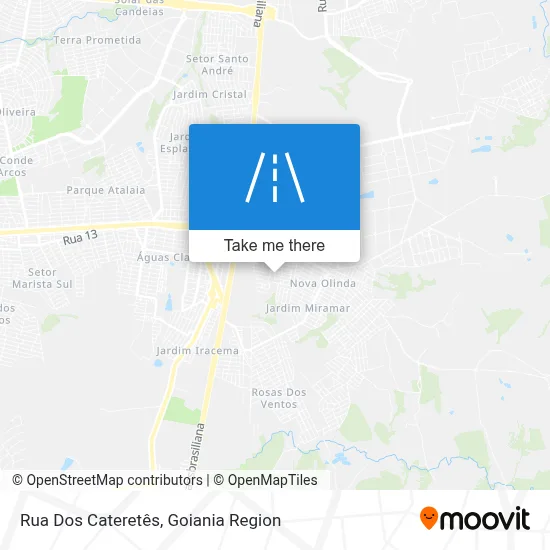 Rua Dos Cateretês map