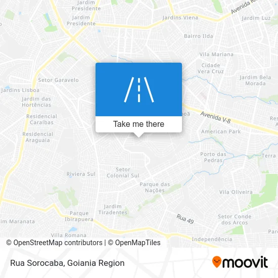 Rua Sorocaba map