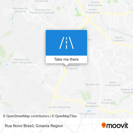 Rua Novo Brasil map