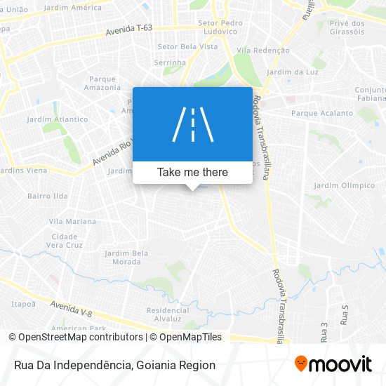 Rua Da Independência map