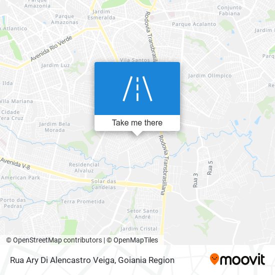 Mapa Rua Ary Di Alencastro Veiga