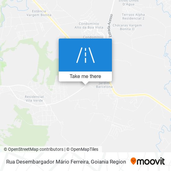 Mapa Rua Desembargador Mário Ferreira