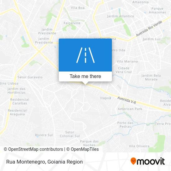 Rua Montenegro map