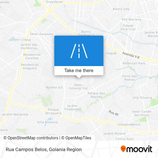 Rua Campos Belos map
