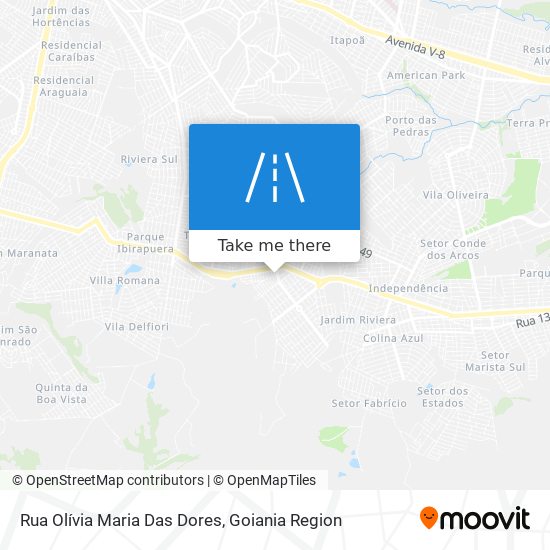 Mapa Rua Olívia Maria Das Dores