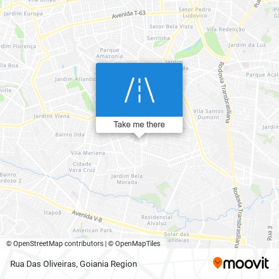 Rua Das Oliveiras map