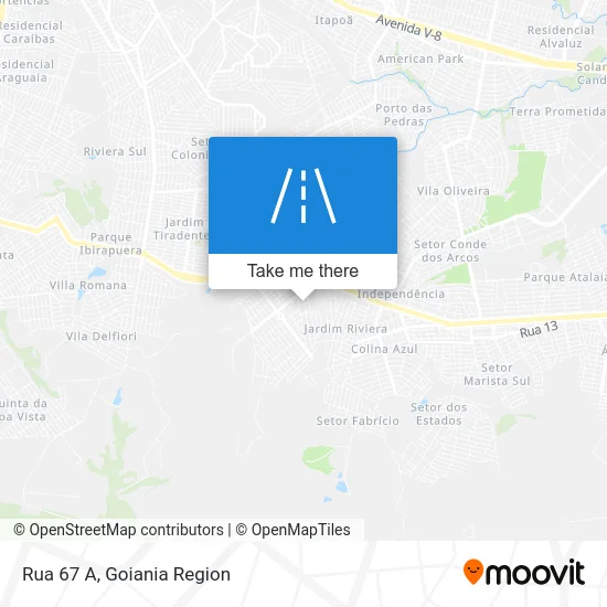 Rua 67 A map