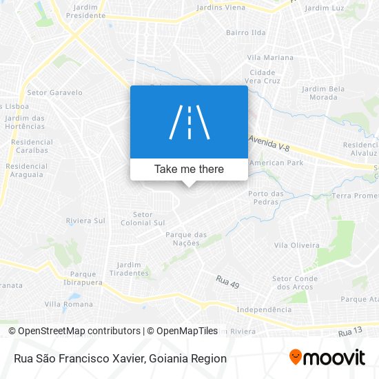 Rua São Francisco Xavier map